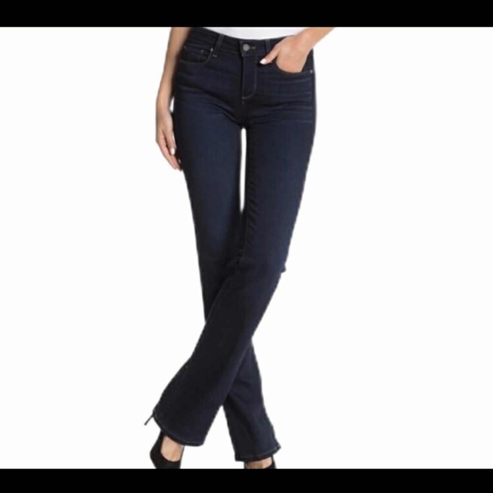 Paige Manhattan dark wash jeans slim  boot cut